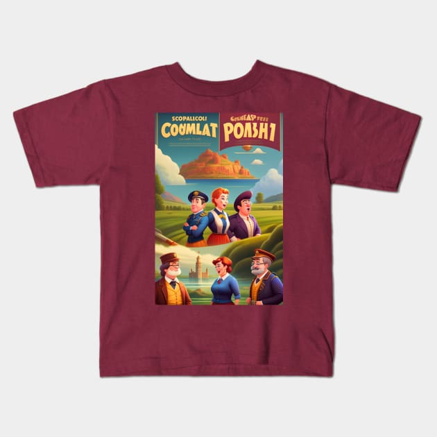 "Scopalicoli Coumlat: The Zany Adventures of Whimsical Characters" Kids T-Shirt by Fashion millennium 